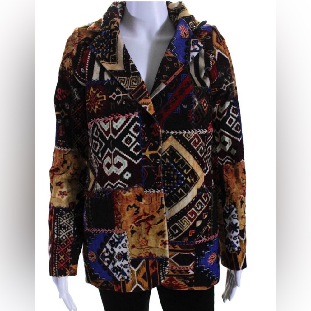 Patchwork vintage beaded triable Le superbe size 4 free people vibe hippie